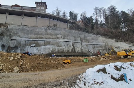 Construction of a hotel building