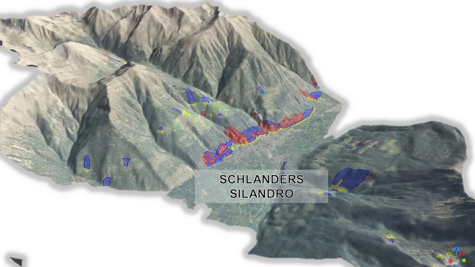 Alpin Geologie: Gefahrenzonenplan