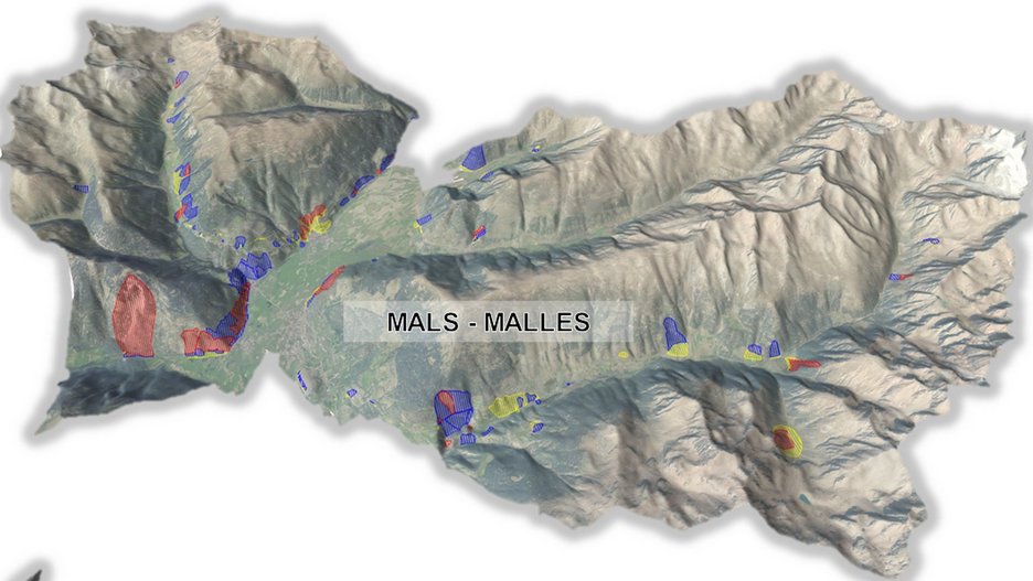 Alpin Geologie: Gefahrenzonenplan