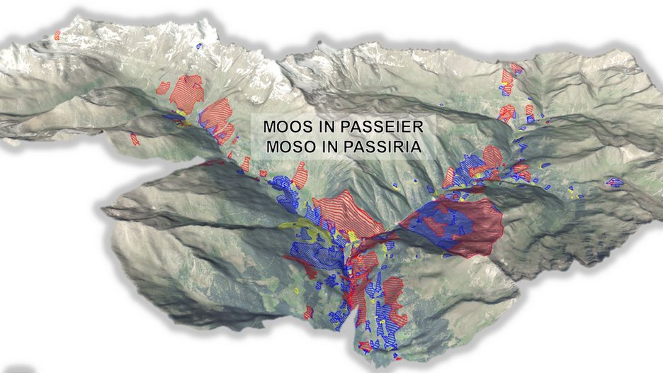 Alpin Geologie: Piano delle zone di pericolo