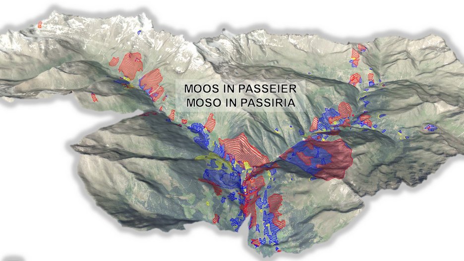 Alpin Geologie: Gefahrenzonenplan