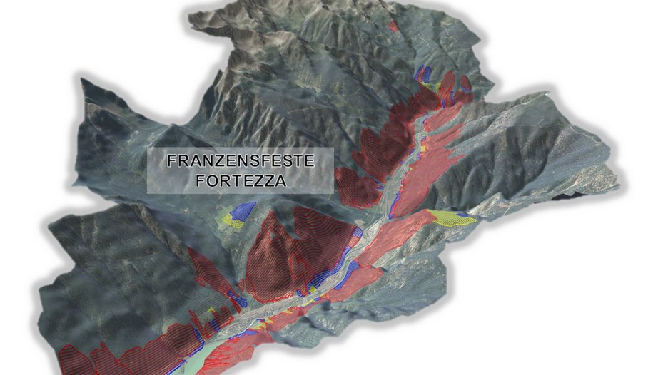 Alpin Geologie: Piano delle zone di pericolo