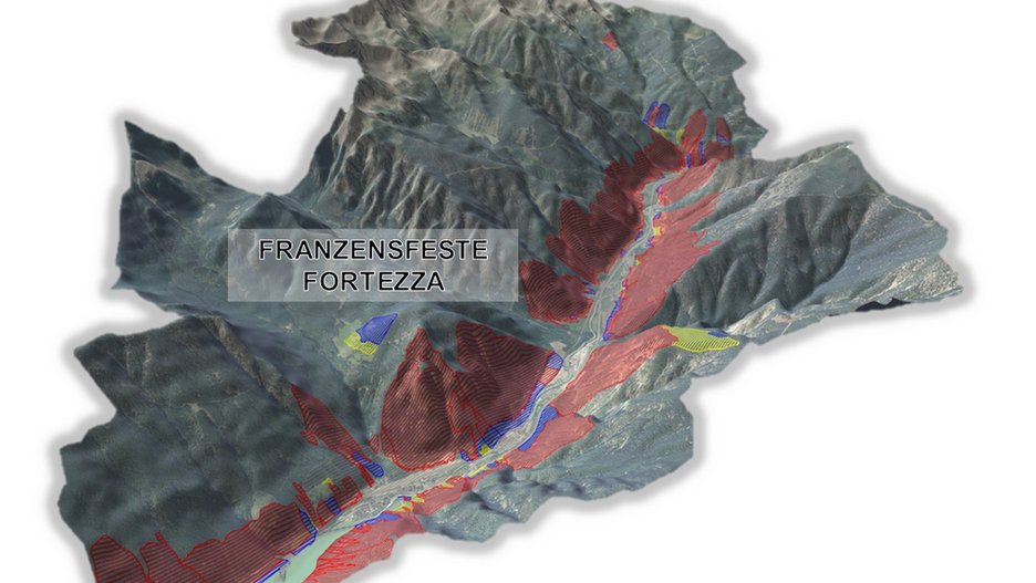 Alpin Geologie: Gefahrenzonenplan