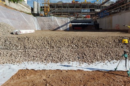 Construction of a new residential zone with 5 residential buildings