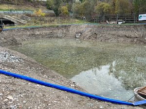 Grundwasserabsenkung für eine Baugrube