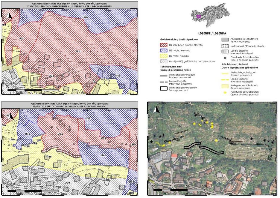 Alpin Geologie: Planning and construction management of the protective measures of the residential area "Franziskusviertel"