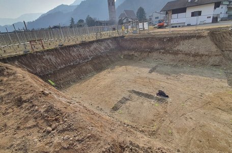 Costruzione di un edificio agricolo interrato