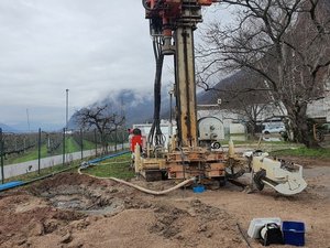 Tiefbrunnen für Grundwasser-Wärmepumpe