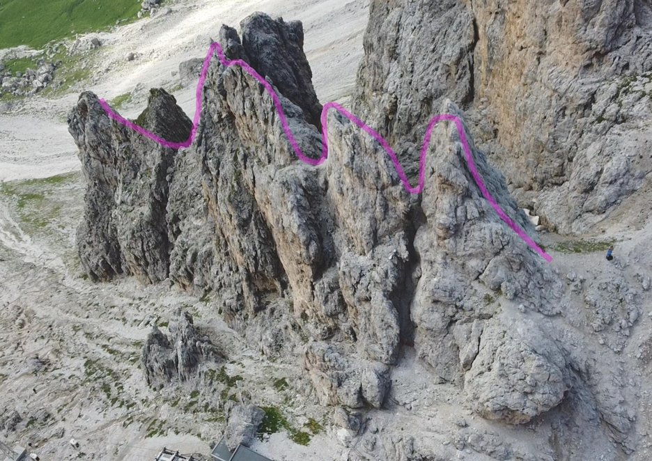 Alpin Geologie: Construction of via ferrata